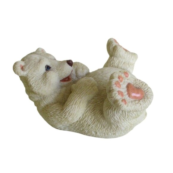 Playful Polar Bear Figurine - Animal Nature Figure - Home Decor - Picture 3 of 7